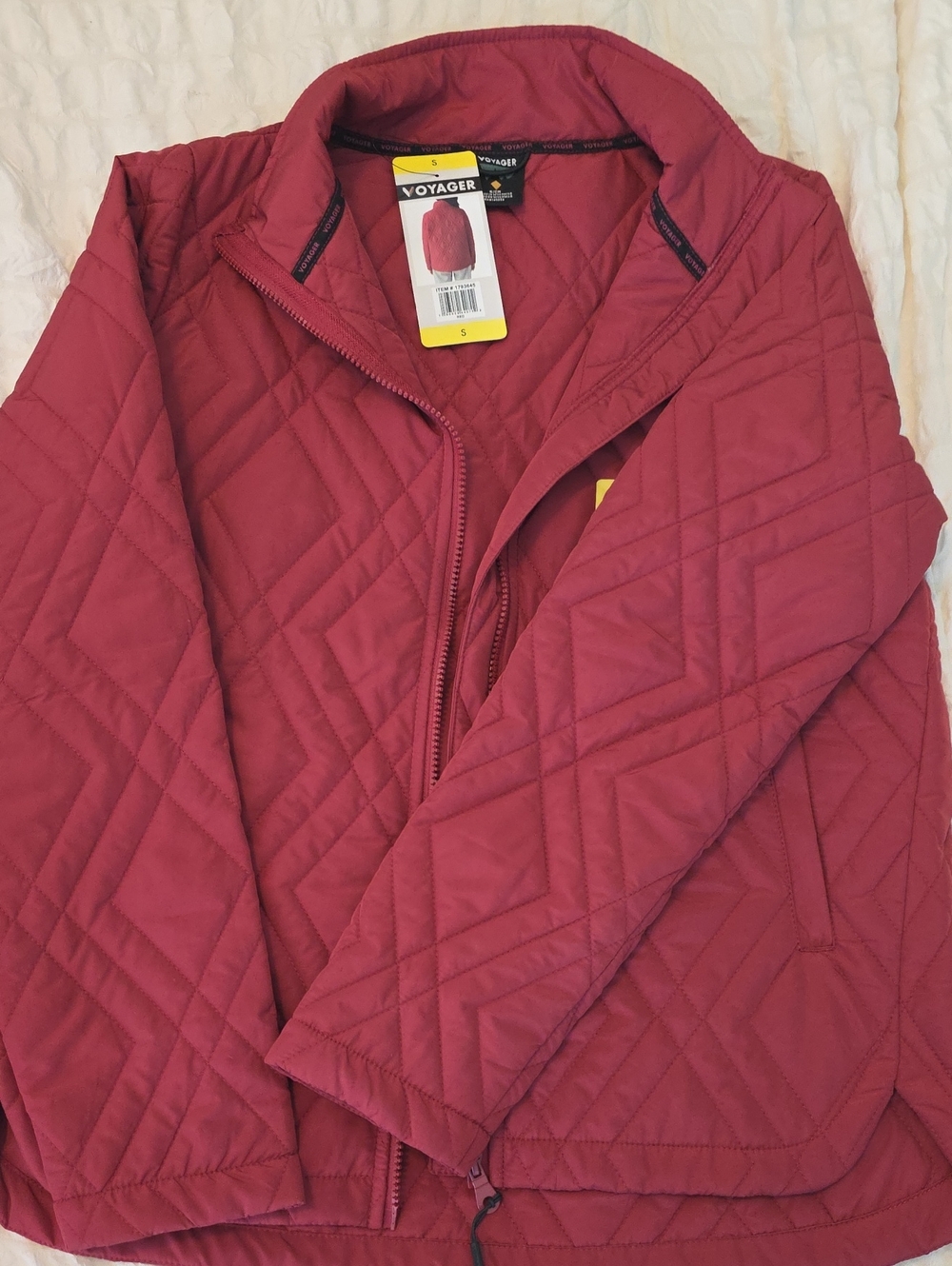 Voyager Women's Quilted Red Jacket S Nwt